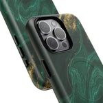 Emerald Marble with Gold Veins iPhone Case | with MagSafe  Shamo's