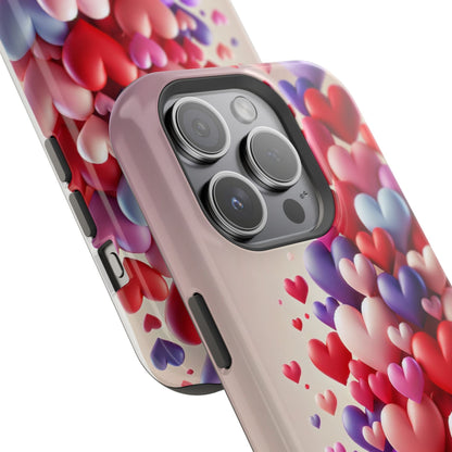Love Hearts MagSafe iPhone Case — Magnetic, Impact-Resistant  Shamo's