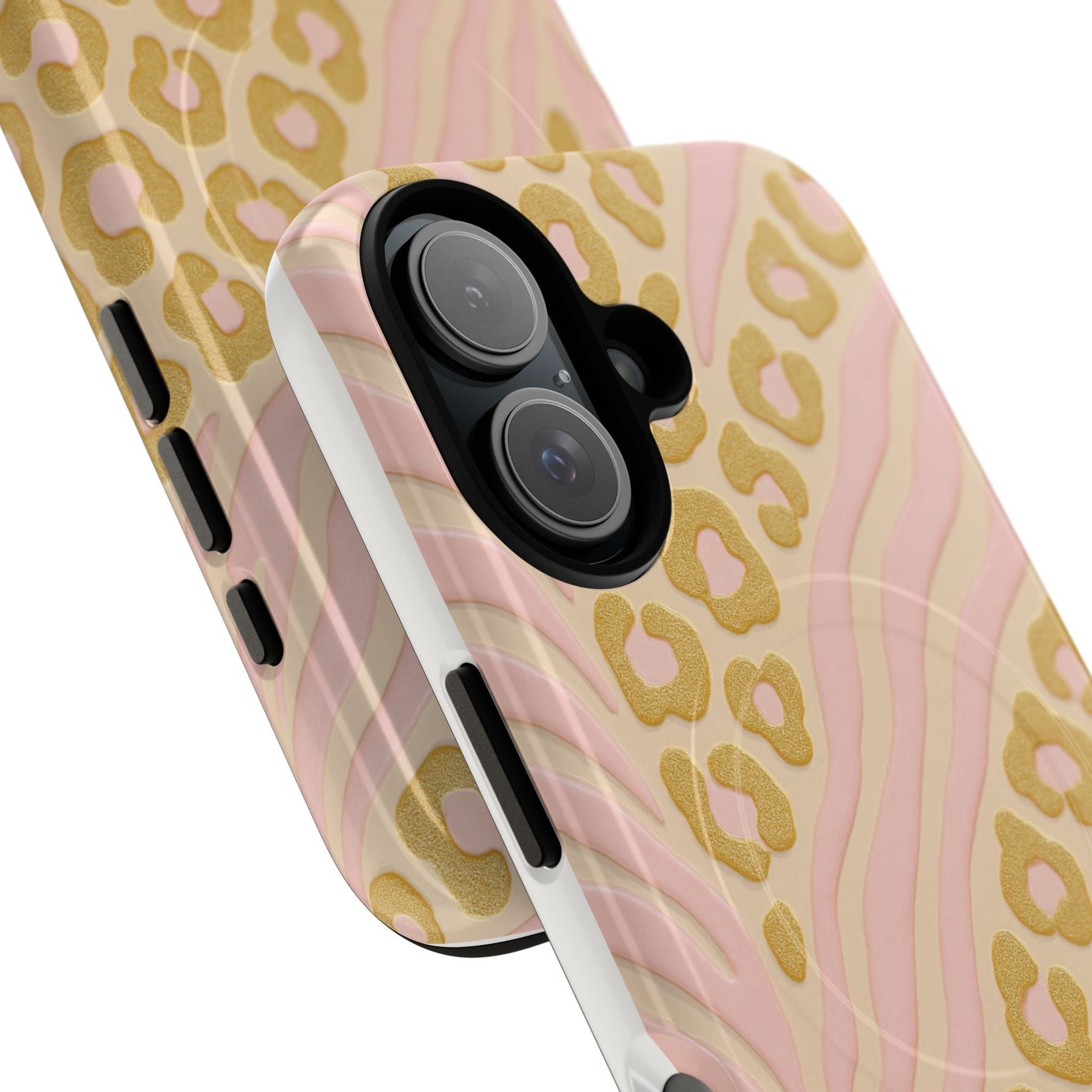 Pink Gold Leopard iPhone Case compatible with MagSafe  Shamo's