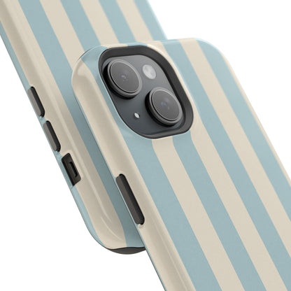Blue Strips Pattern iPhone Case Compatible with MagSafe
