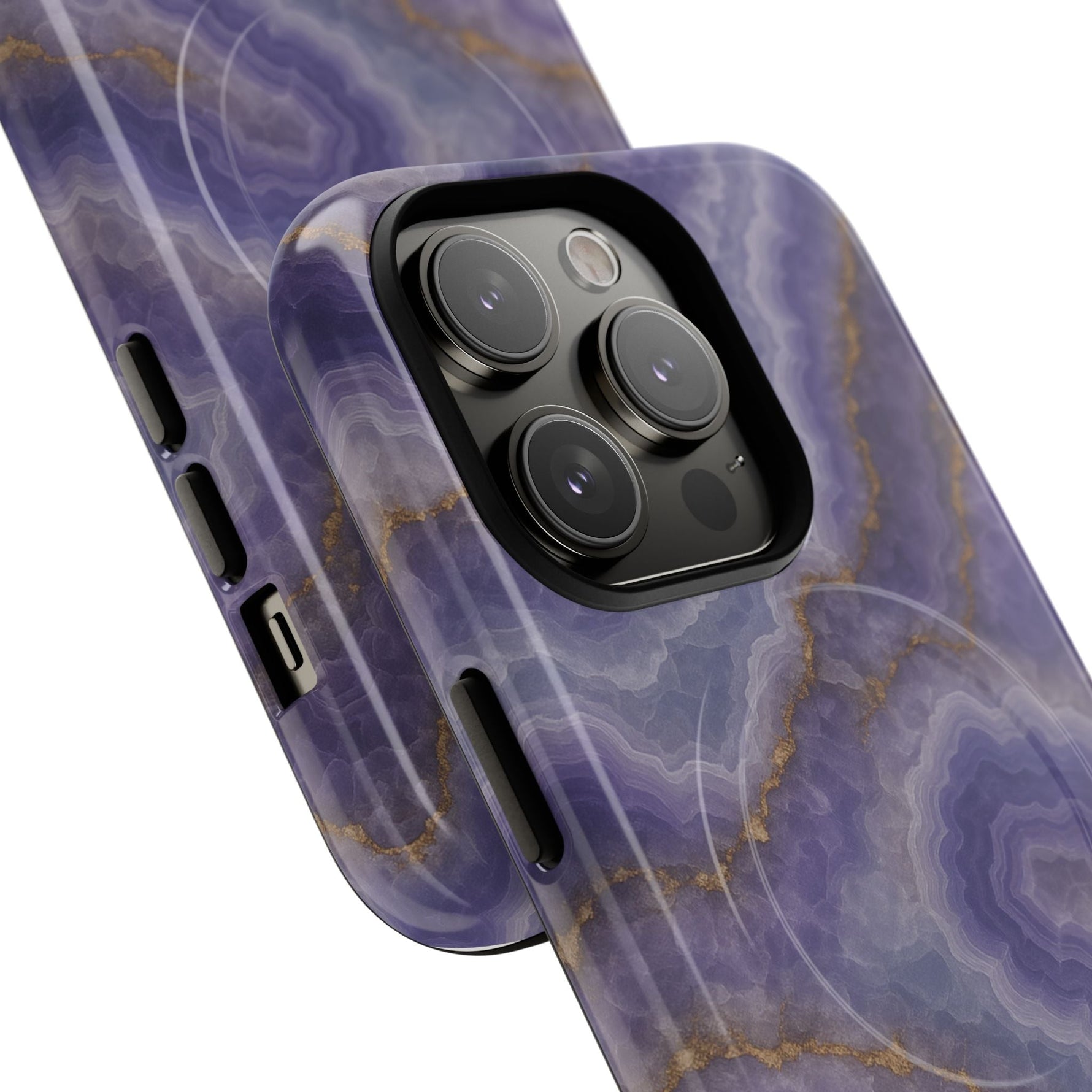 Purple Agate Marble iPhone Case with MagSafe  Shamo's