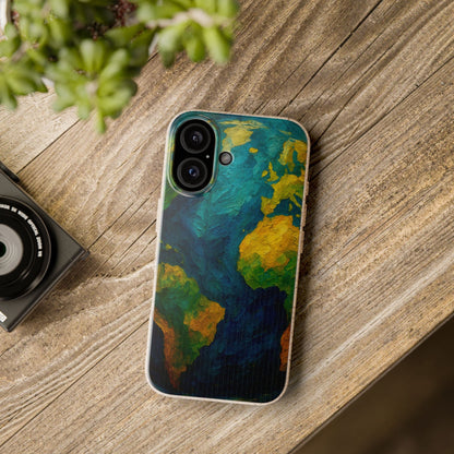 Biodegradable Phone Case — Earth Illustration Eco-Friendly Case  Shamo's