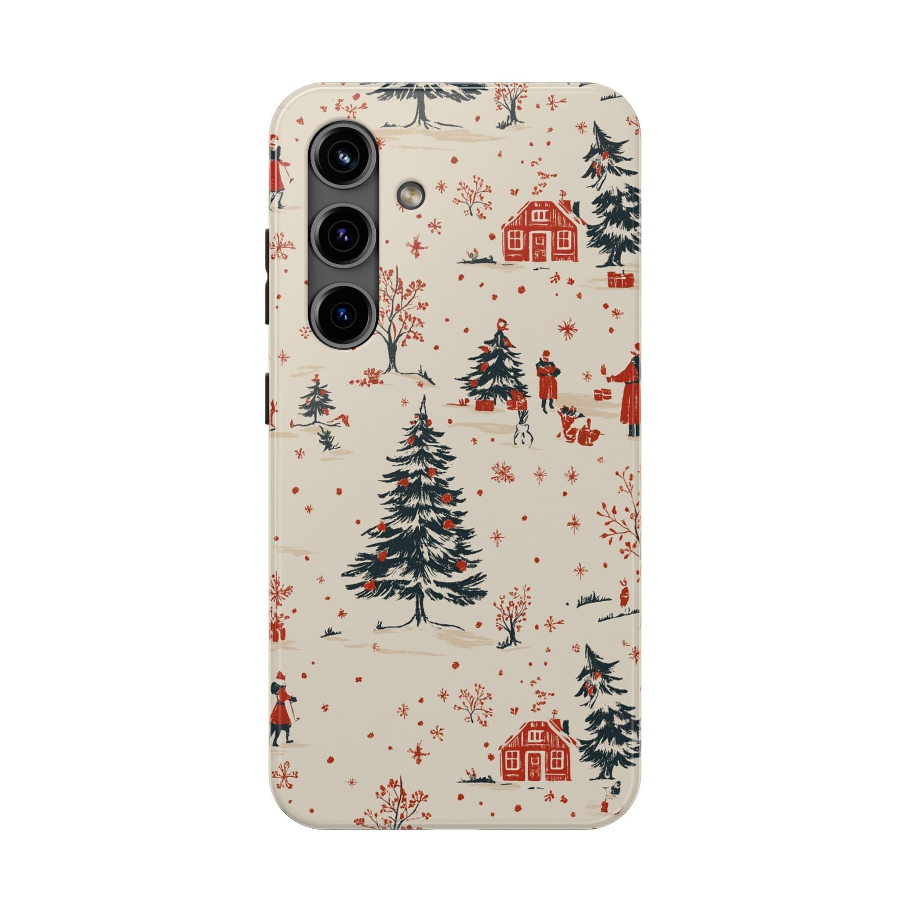 Winter Village Holiday Tough iPhone Case — Vintage Holidays & Snow Scene  Shamo's Samsung Galaxy S24