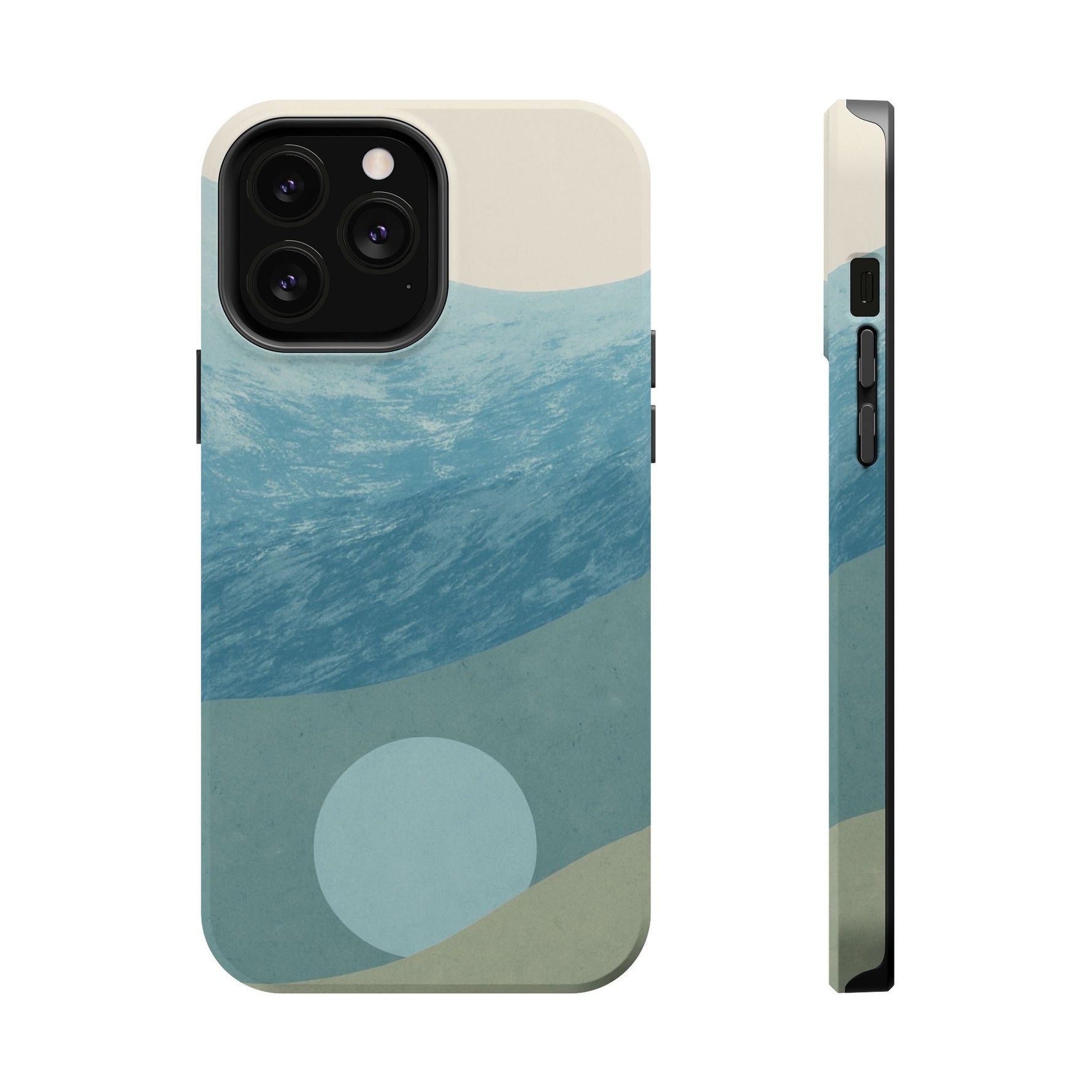 “Calm Over Chaos” Abstract Ocean Wave iPhone Case | MagSafe Compatible  Shamo's iPhone 13 Pro Max / Matte