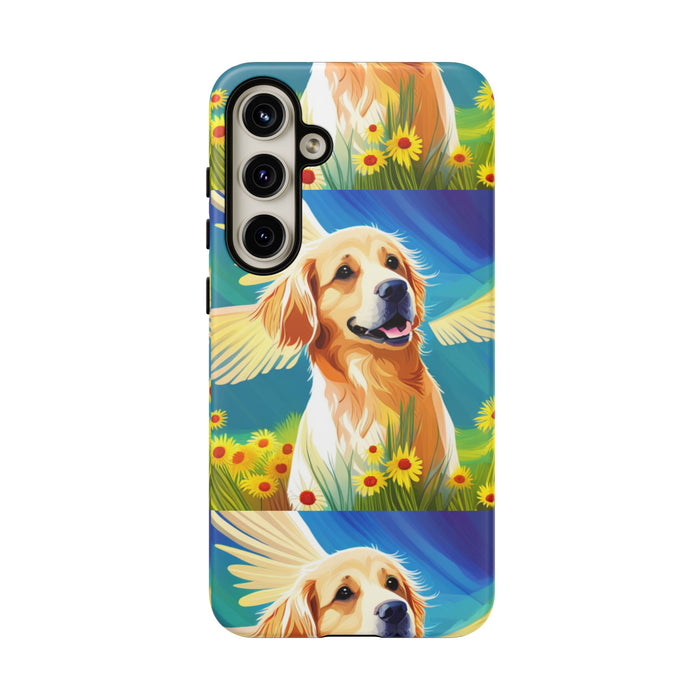 Tough Cases Golden Retriever with Wings Phone case