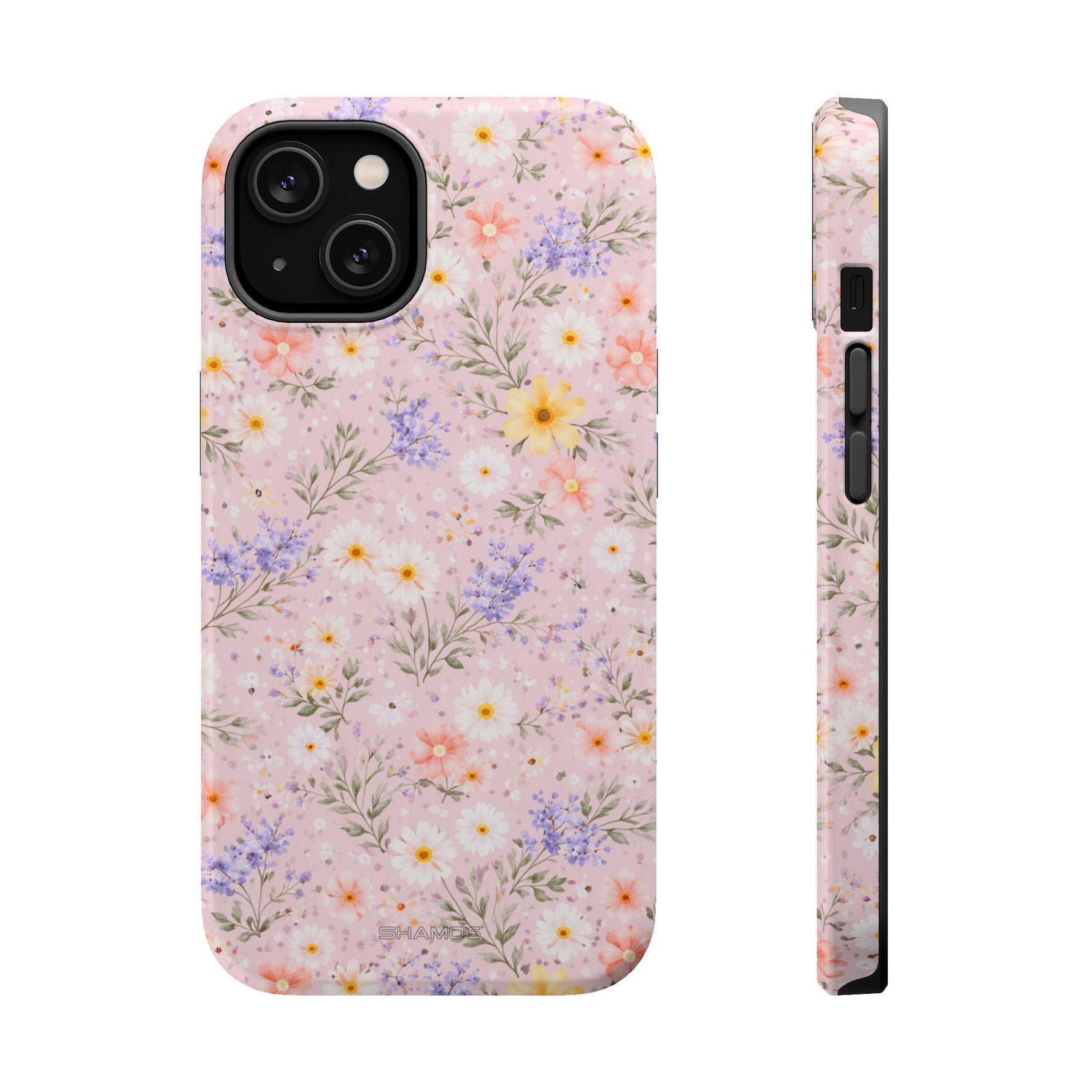 Pastel Floral MagSafe Compatible Magnetic Impact Phone Case