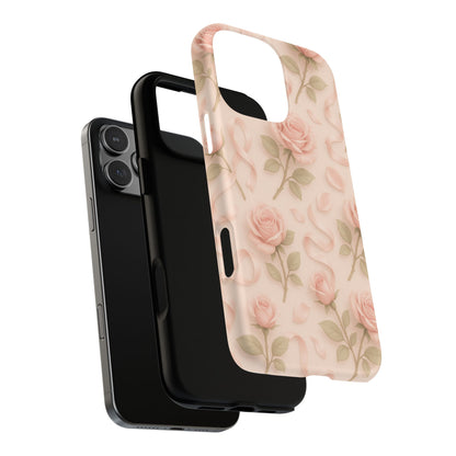 Blush Roses and Ribbons 3D iPhone Case | MagSafe