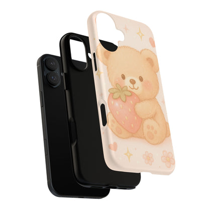 Strawberry Teddy iPhone Case with MagSafe