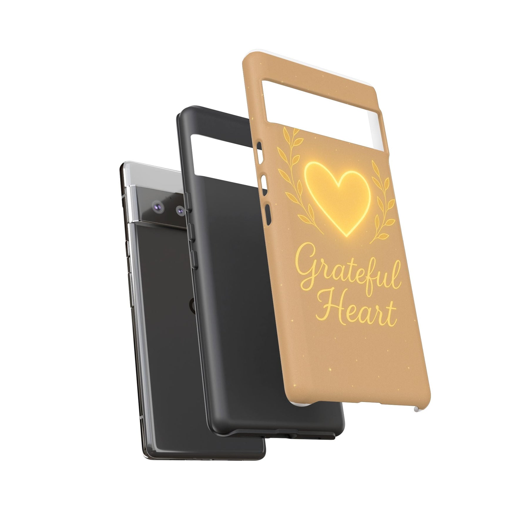 Grateful Heart iPhone Case — Warm Neon Heart  Shamo's