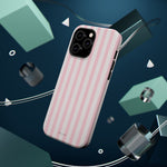 Pink Stripe Impact-Resistant Phone Case | MagSafe