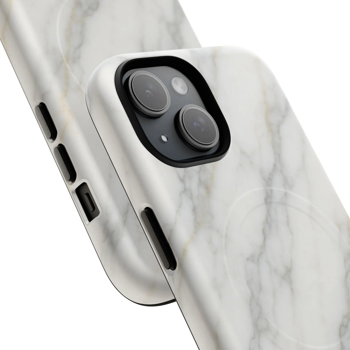 Classic White Marble iPhone Case with MagSafe - Shamo's