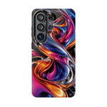 Liquid Aurora MagSafe Phone Case – Colorful Chrome-Effect Swirls | Glossy