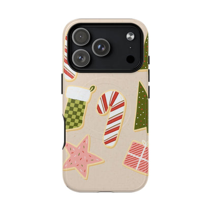 Festive Candy Cane Holiday iPhone Case | MagSafe  Shamo's iPhone 17 Pro / Glossy