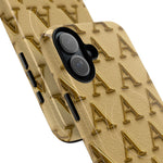 Gold Monogram 'A' iPhone Case with MagSafe  Shamo's