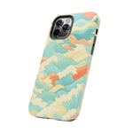 Ocean Wave Tough Phone Case — Pastel Retro Surf Pattern  Shamo's