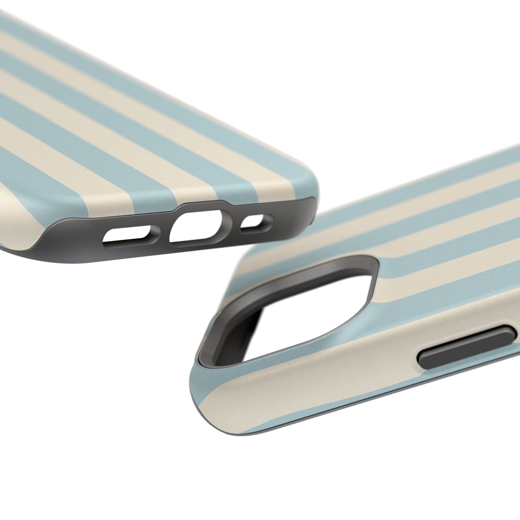 Blue Strips Pattern iPhone Case Compatible with MagSafe - Shamo's
