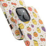 Cute Kawaii Fun Fruit Pattern Magnetic Impact-Resistant iPhone Case with MagSafe Compatibility