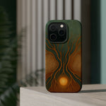 Abstract Tree of Life Design Golden Origin iPhone Case | MagSafe Compatible  Shamo's