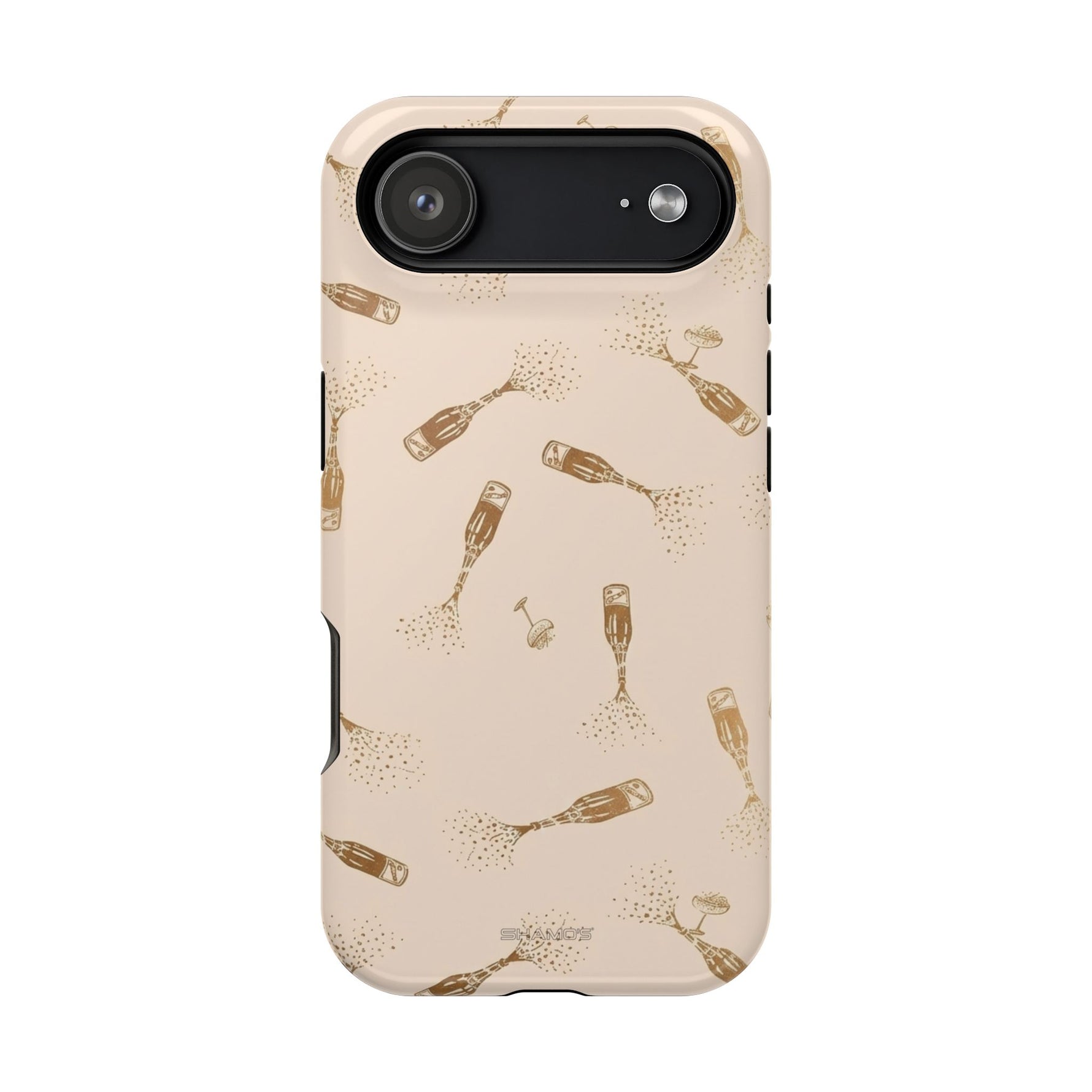 Champagne Bubbles Impact-Resistant Phone Case | MagSafe