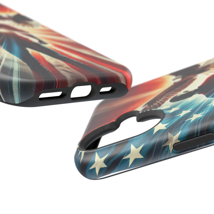 Magnetic Tough Phone Case with MagSafe Compatibility - Proud American Design Edition