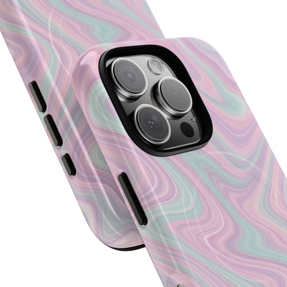 Colorful Marble Pastel Swirl iPhone Case | MagSafe