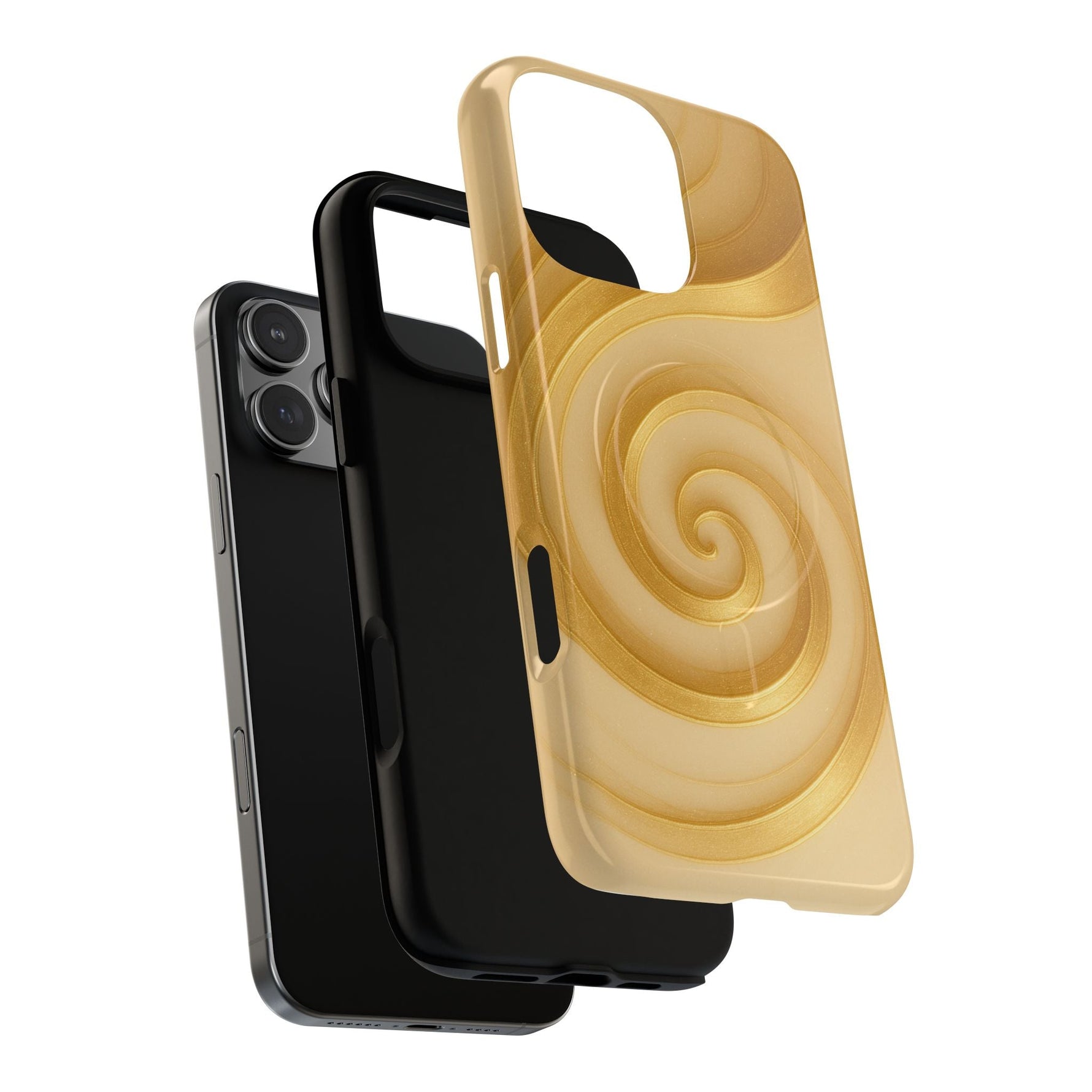 Luxury Series Swirl Gold iPhone Case compatible with MagSafe  Shamo's