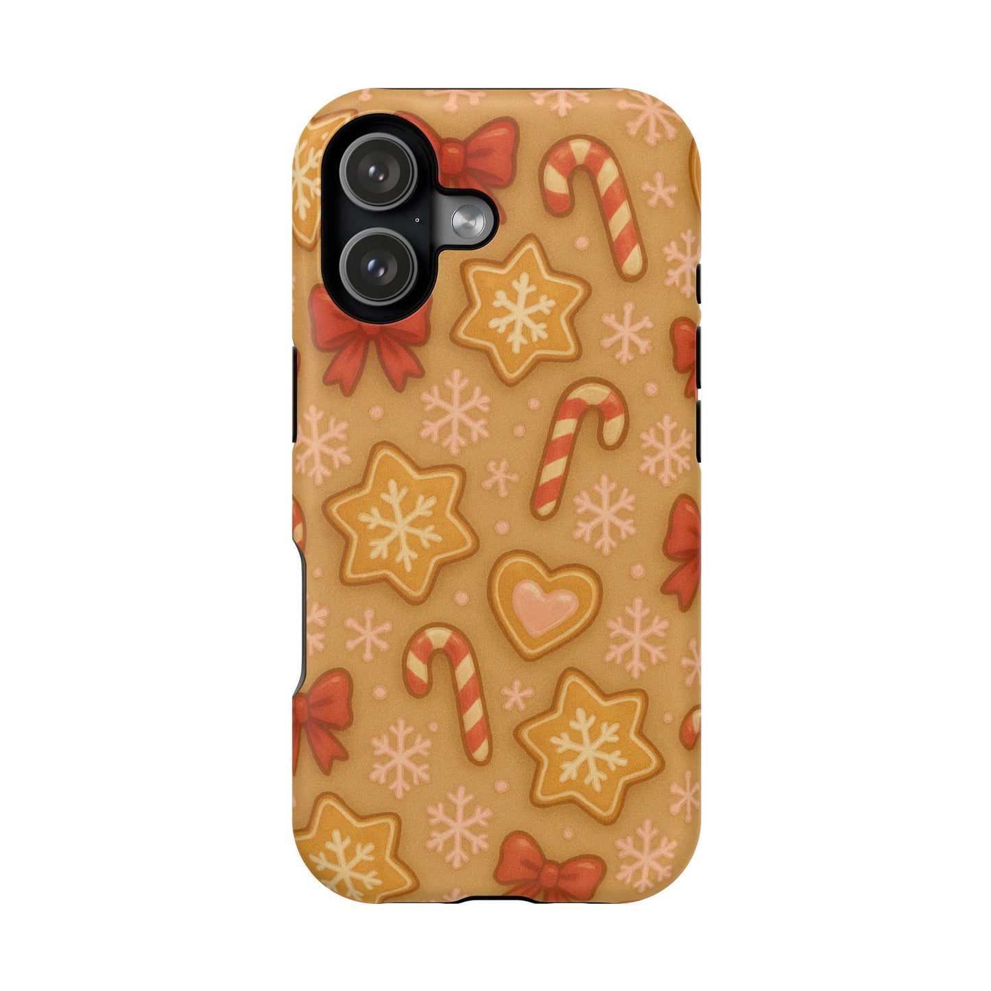 Candy Cane & Gingerbread Holiday iPhone Case — Impact-Resistant