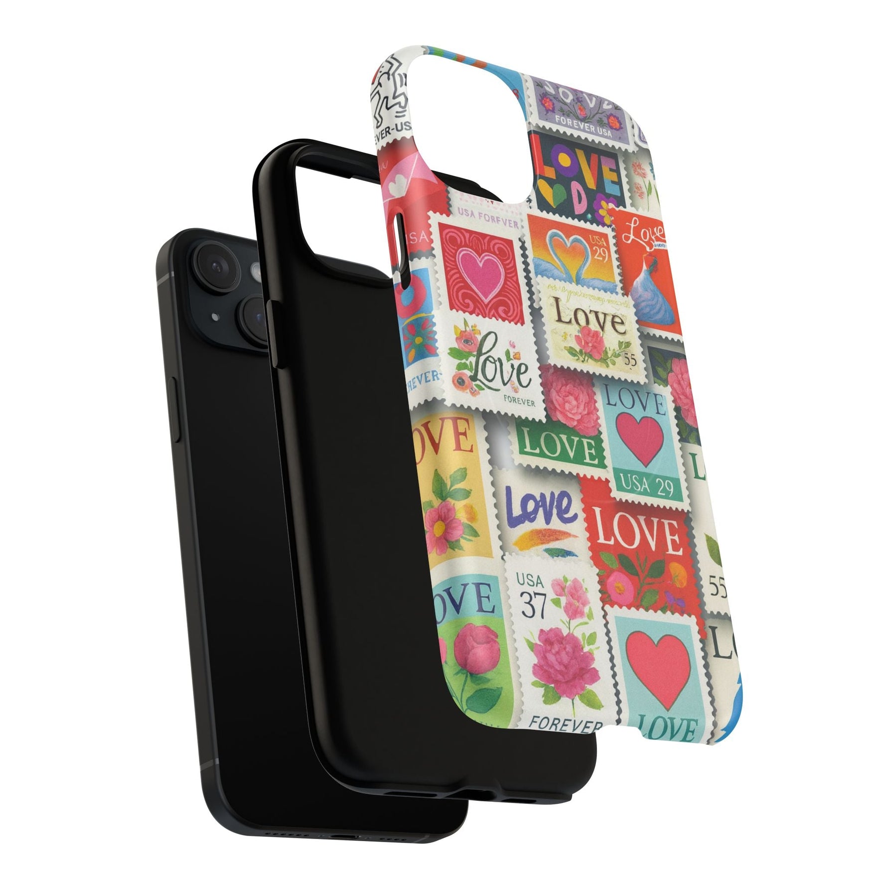 Vintage Romantic Love Stamp iPhone Case | Tough Protection + MagSafe  Shamo's