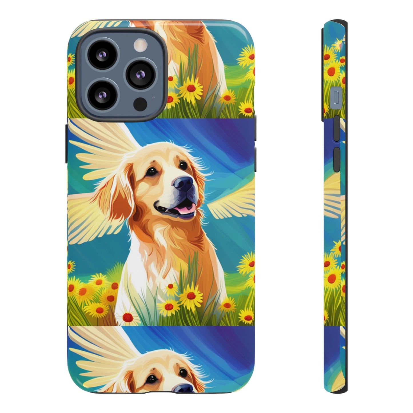 Tough Cases Golden Retriever with Wings Phone case