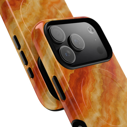 Amber Agate Marble iPhone Case with MagSafe