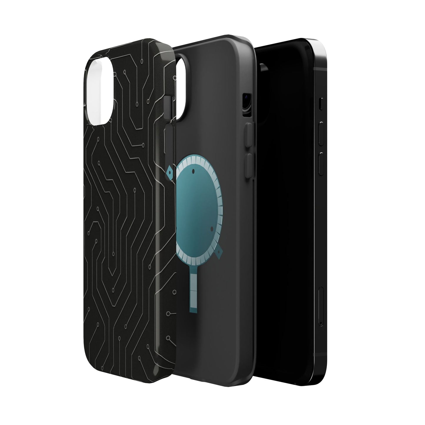 Black Circuit Board Design iPhone Case | MagSafe  Shamo's