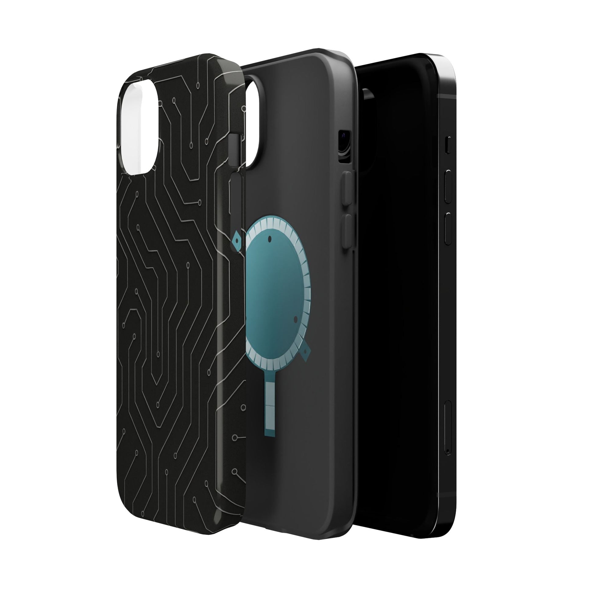 Black Circuit Board Design iPhone Case | MagSafe  Shamo's