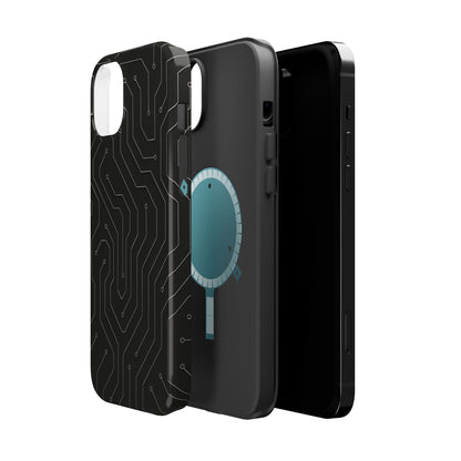 Black Circuit Board Design iPhone Case | MagSafe  Shamo's