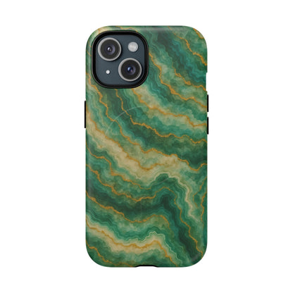 Green Marble iPhone Case with MagSafe - Shamo's