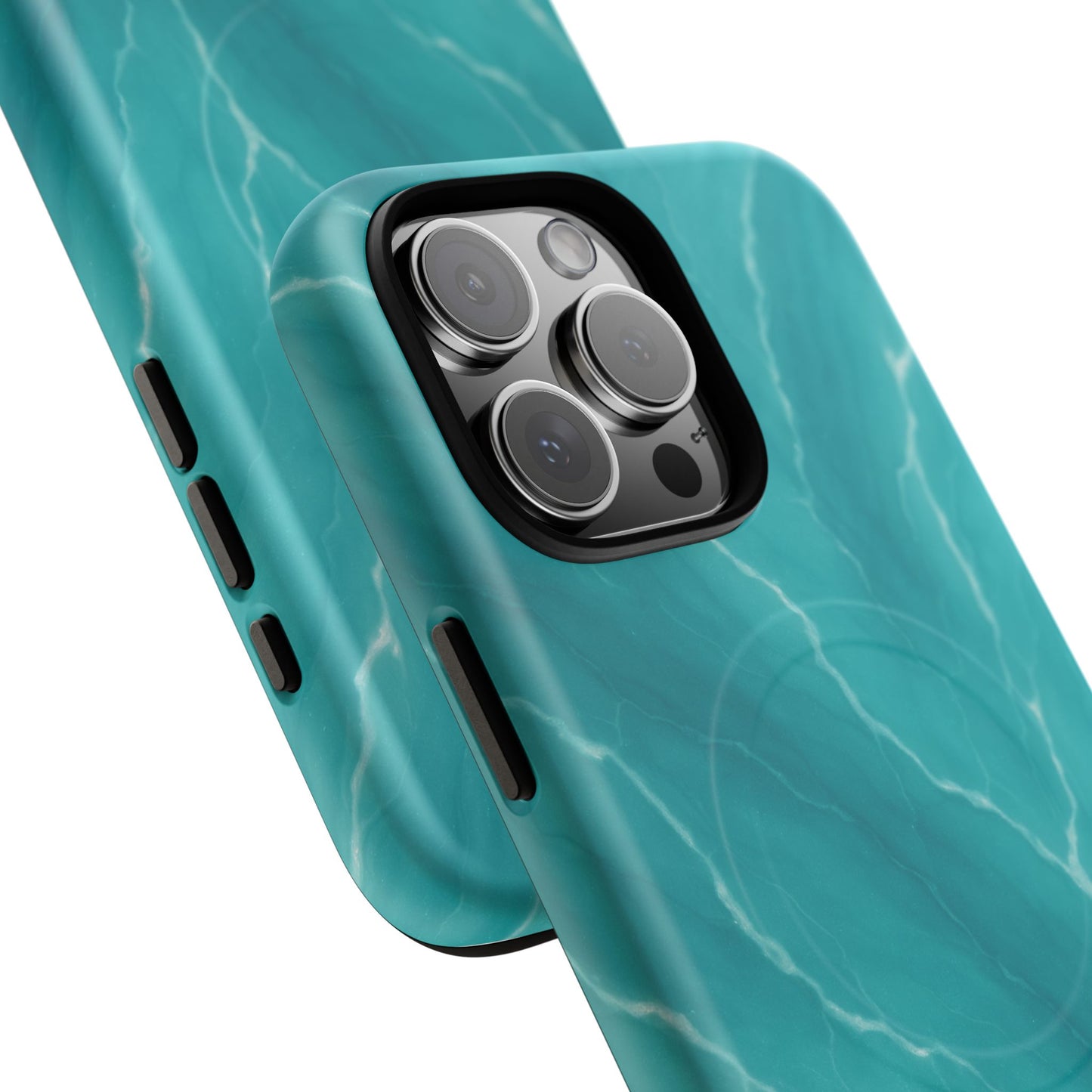 Ocean Aura Marble iPhone Case — MagSafe Compatible