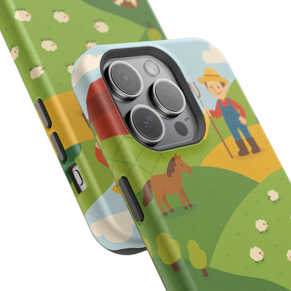 Farm-Themed Impact-Resistant MagSafe Phone Case