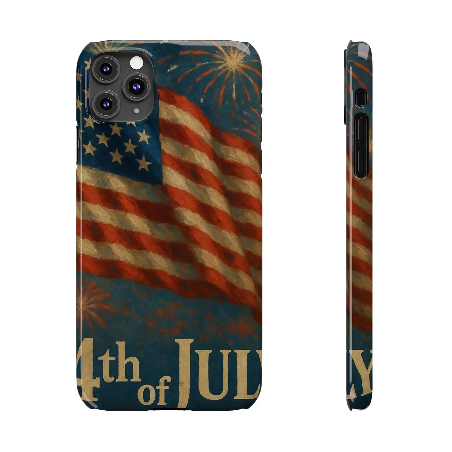 Fundas delgadas para teléfono con la inscripción 4 de julio para iPhone 17 y más