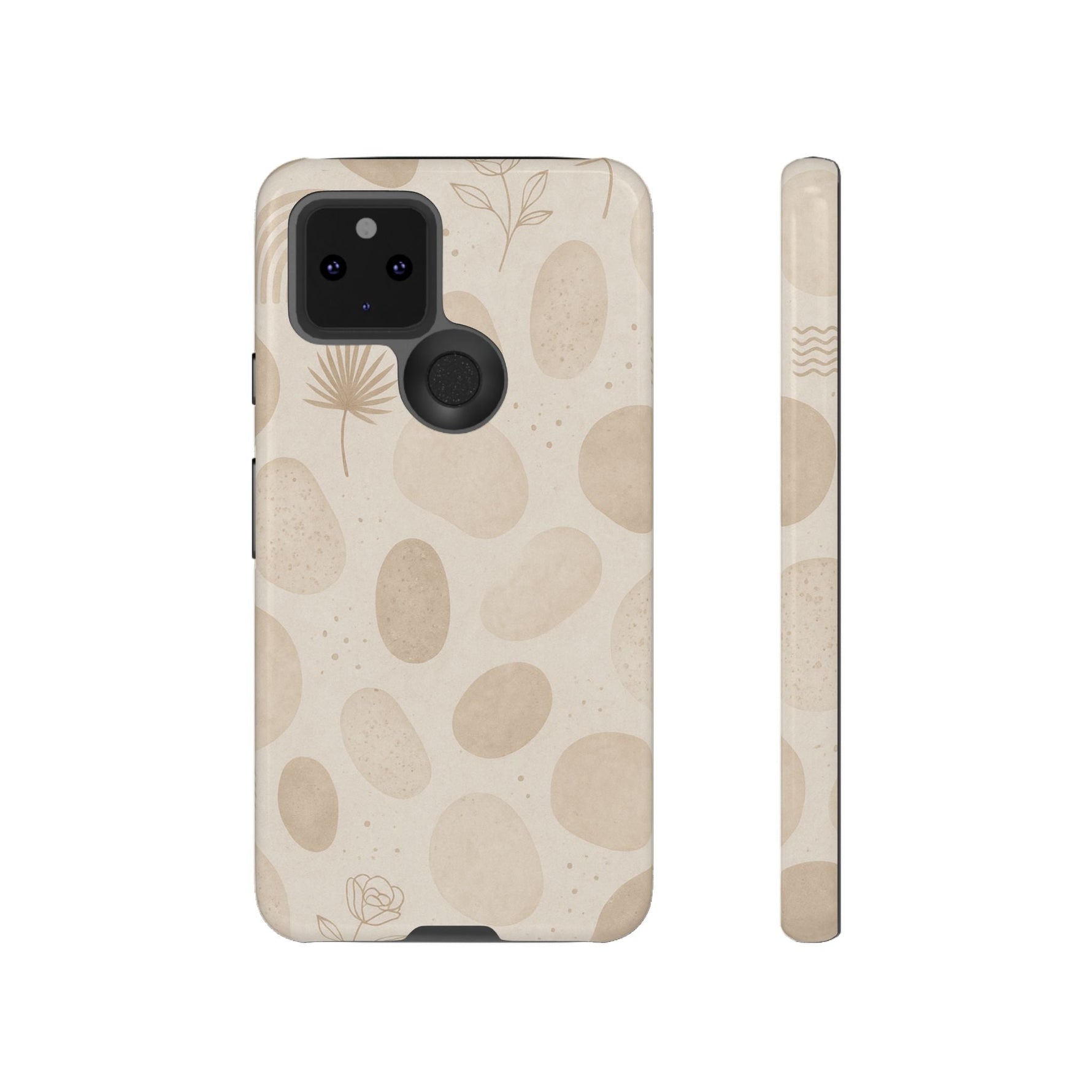 Neutral Pebble Pattern Tough iPhone Case  Shamo's