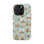 Winter Gingerbread Village Holiday Theme iPhone Case with MagSafe compatibility  Shamo's iPhone 15 Pro / Matte