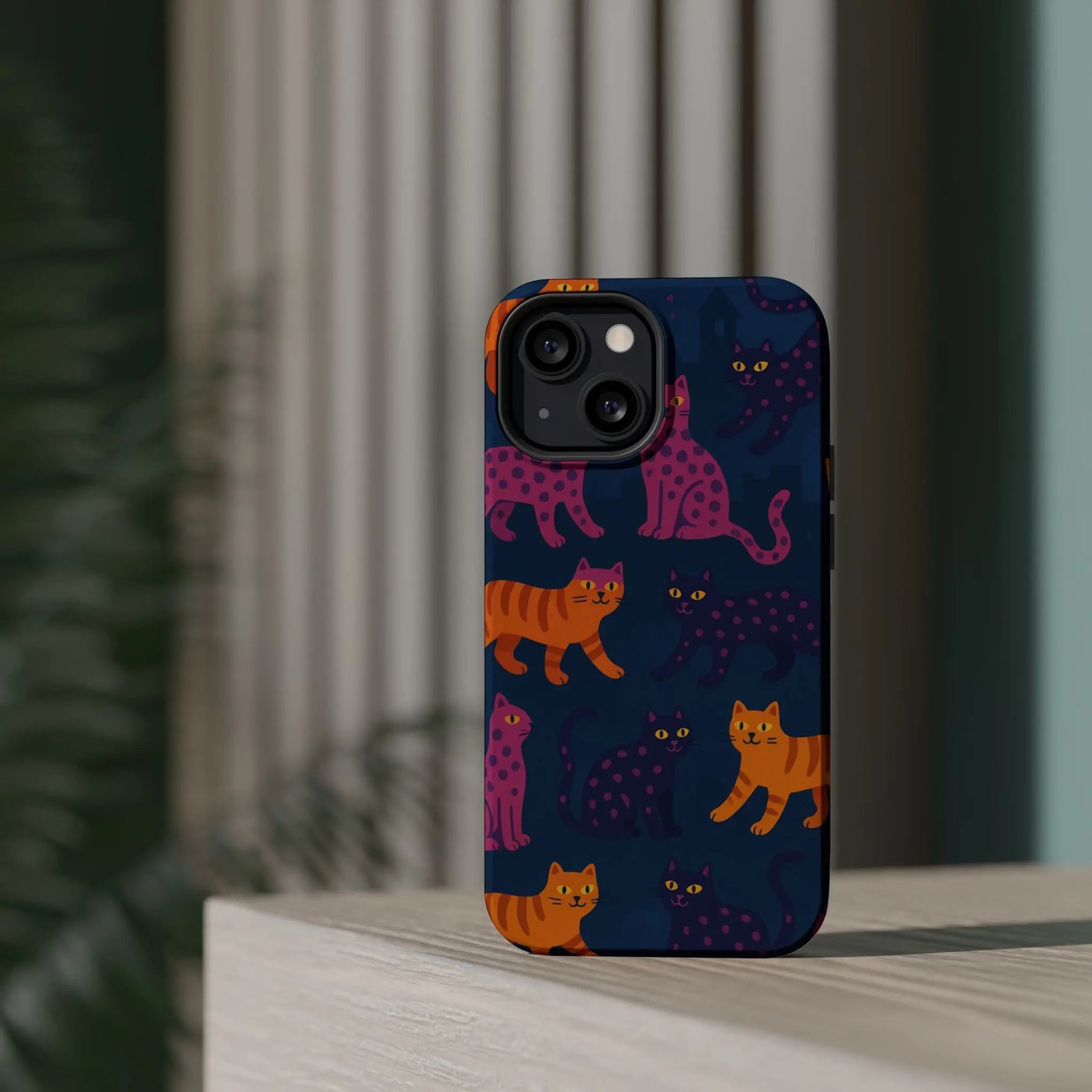 Colorful Cat Phone Case - MagSafe Impact-Resistant - Shamo's