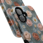 Frozen Floral Vintage Roses & Daisies iPhone Case with MagSafe compatibility  Shamo's