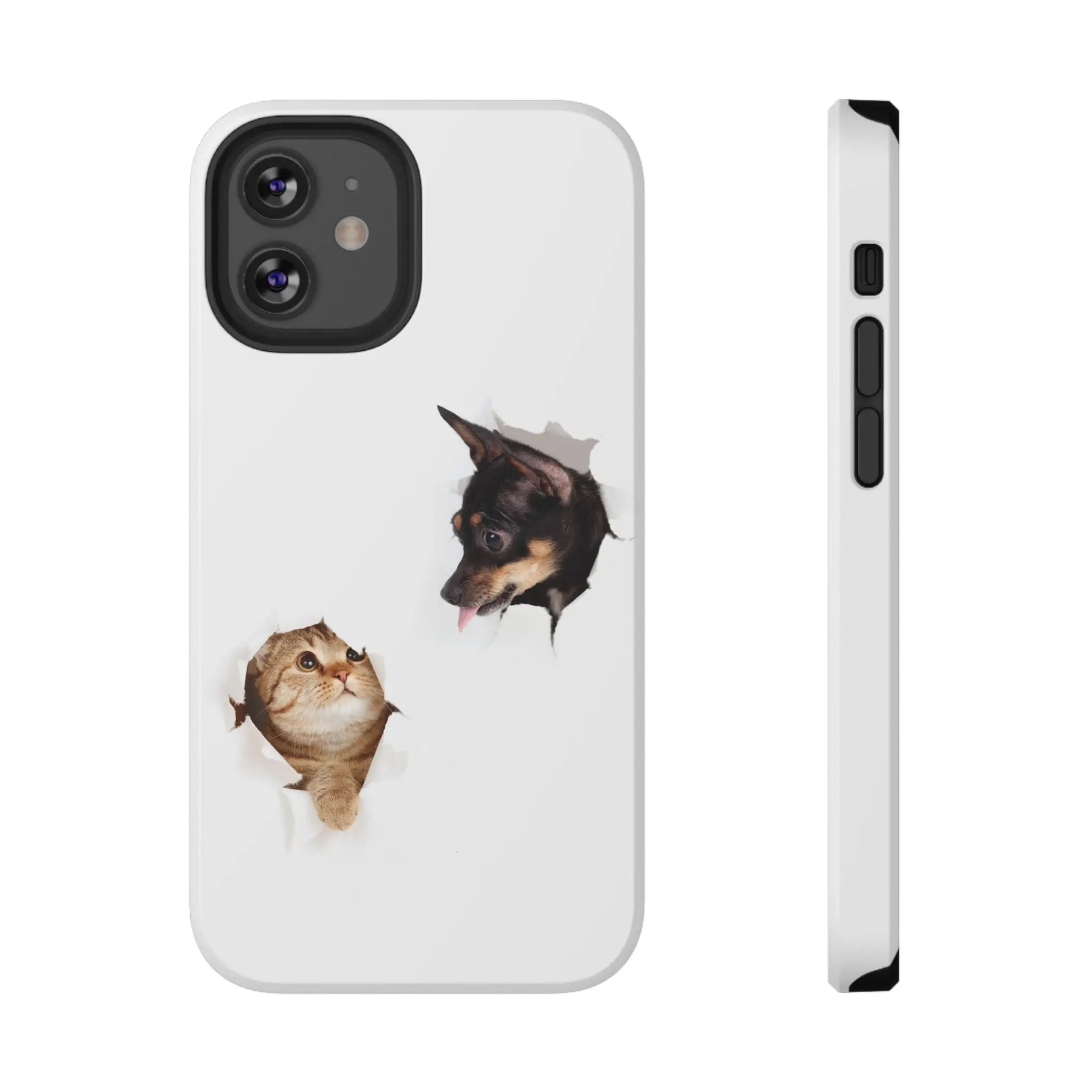 Impact-Resistant Cases with a cat and a dog - Shamo's