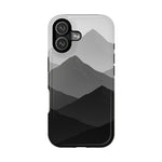 Monochrome Mountain Design iPhone Case | MagSafe  Shamo's iPhone 17 / Glossy