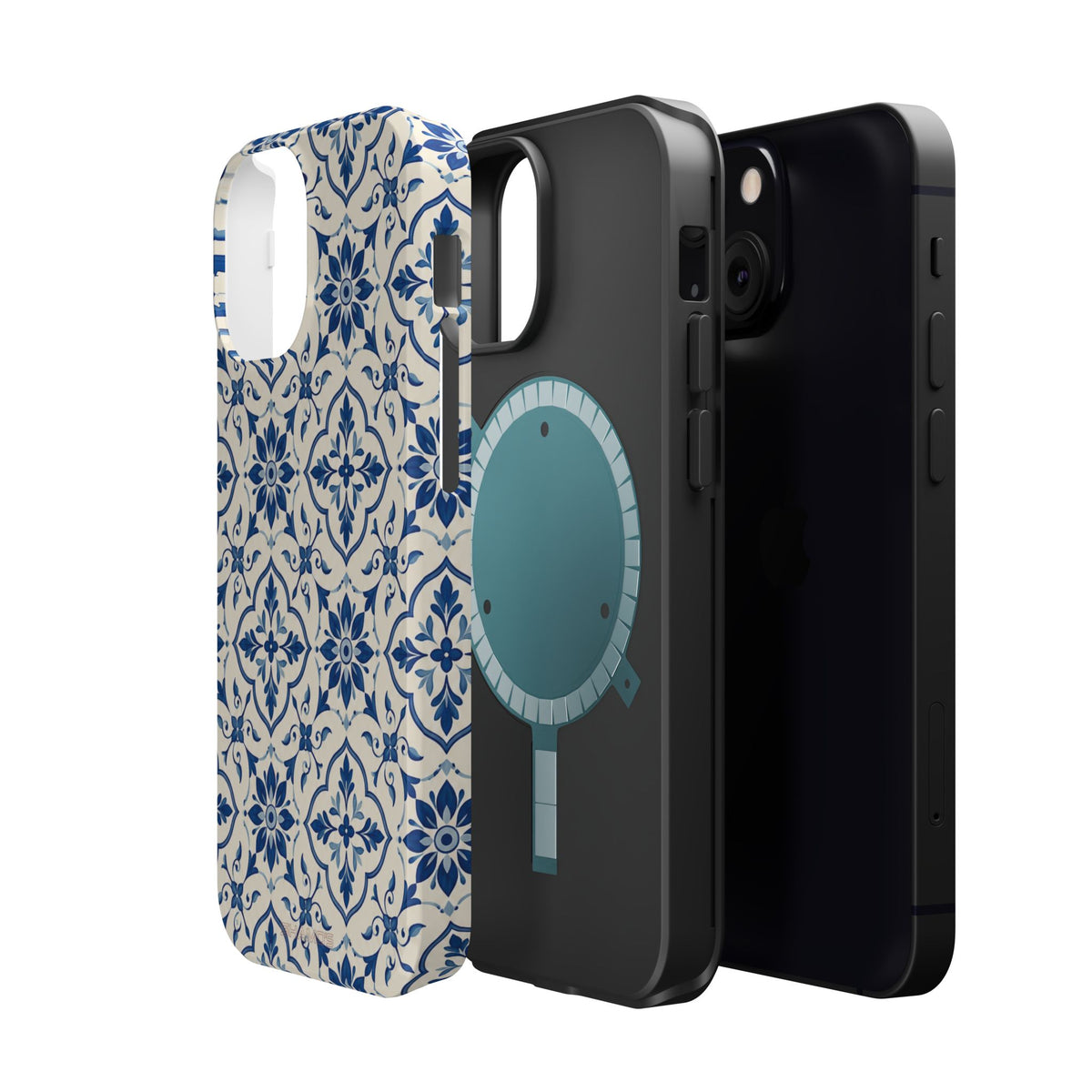 Lisbon Tile – Blue Ornamental MagSafe Phone Case