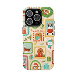 Cute Holiday Dogs MagSafe Compatible Impact-Resistant Phone Case - iPhone 16 Pro / Glossy - Shamo's