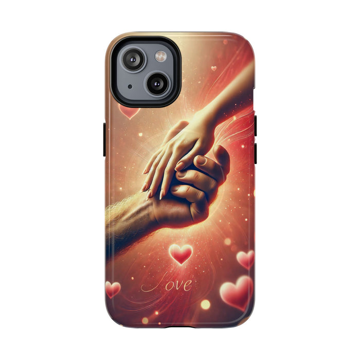 Magnetic Phone Case - Hands in Love Design - Compatible with MagSafe