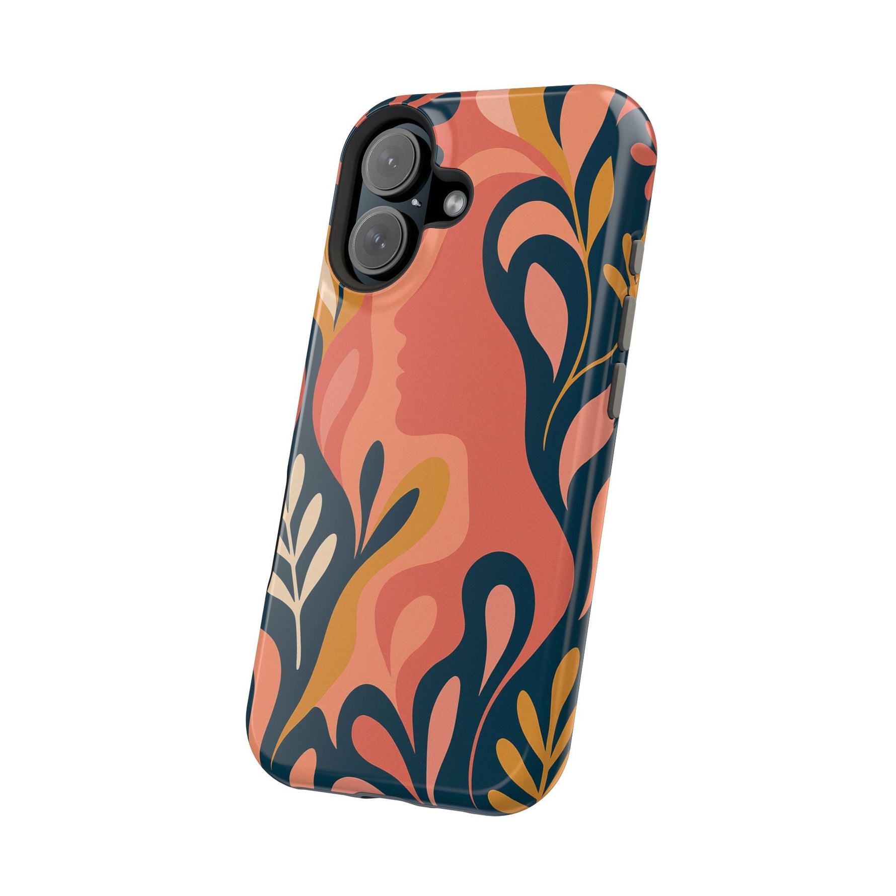 Floral Feminine Abstract MagSafe Impact-Resistant iPhone Case  Shamo's