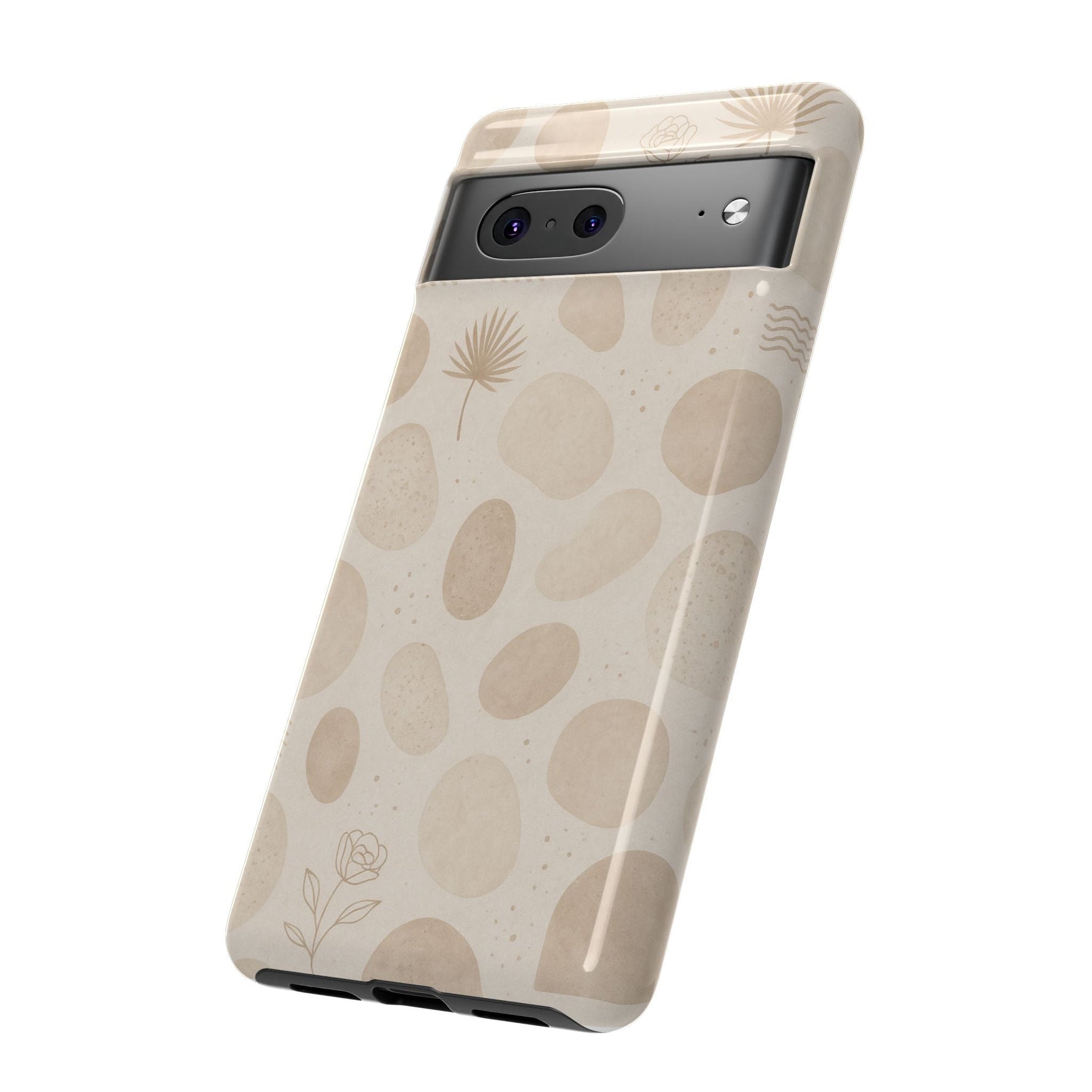 Neutral Pebble Pattern Tough iPhone Case  Shamo's