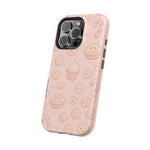 Pink Holiday Sweets Pattern (Cupcake, Pie, Candy Cane) iPhone Case with MagSafe  Shamo's