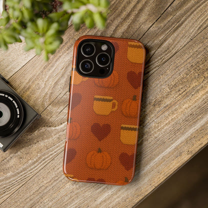 Fall Pumpkin & Coffee iPhone Case